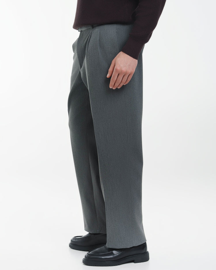 Suit Pants Loose Fit (Mid Grey)