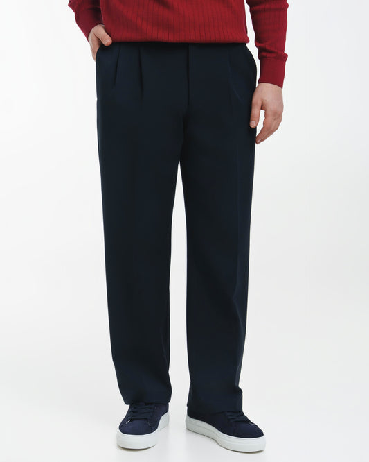 Suit Pants Loose Fit (Navy)