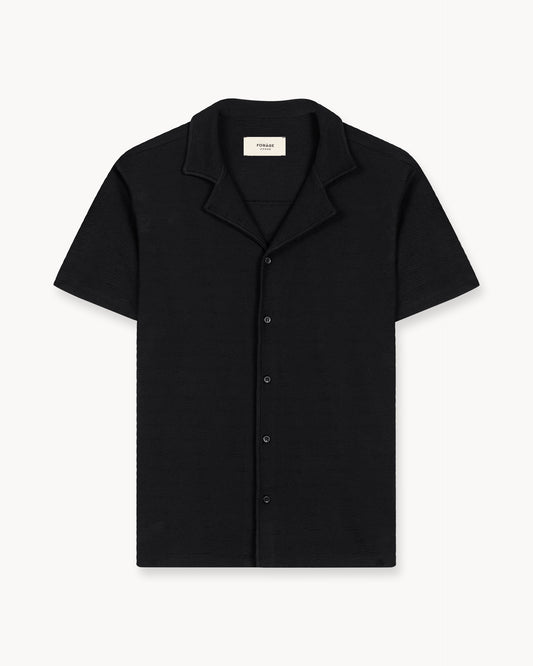 Bouclé Shirt (Black)