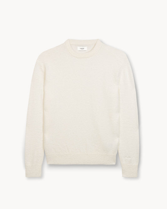 Brushed Knit Sweater (Off-white)