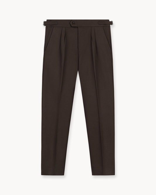 Buckle Pants (Brown)