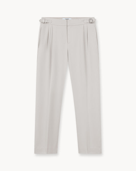 Buckle Suit Pants Regular Fit (Oatmeal)