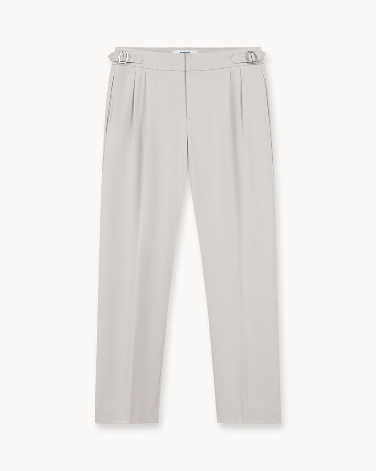 Buckle Suit Pants Regular Fit (Oatmeal)