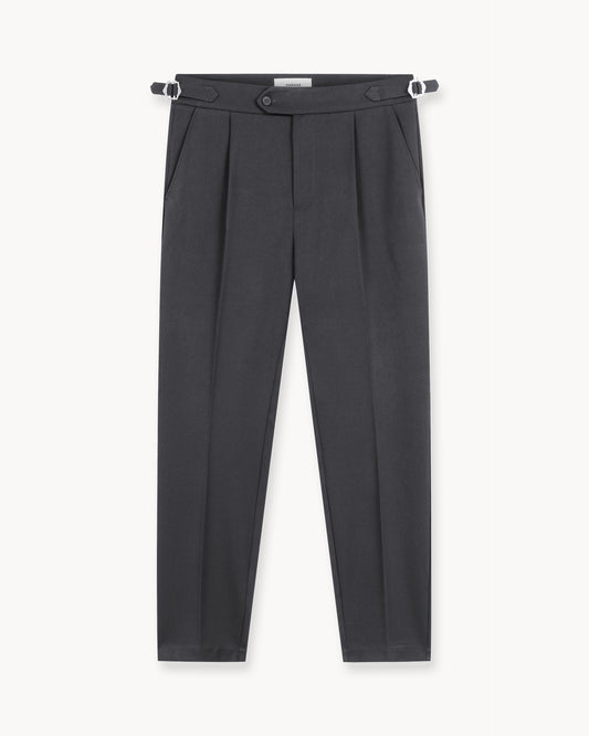 Buckle Suit Pants Tapered Fit (Anthracite)