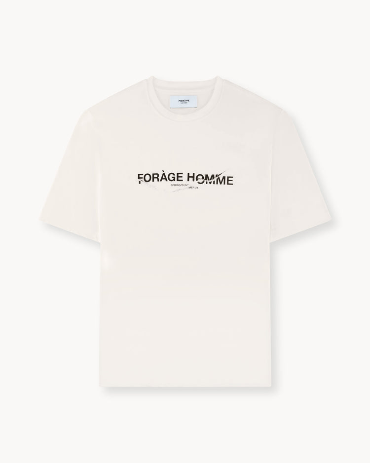 Cut Up T-Shirt (Off-white)