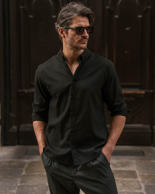Flannel Shirt (Black)