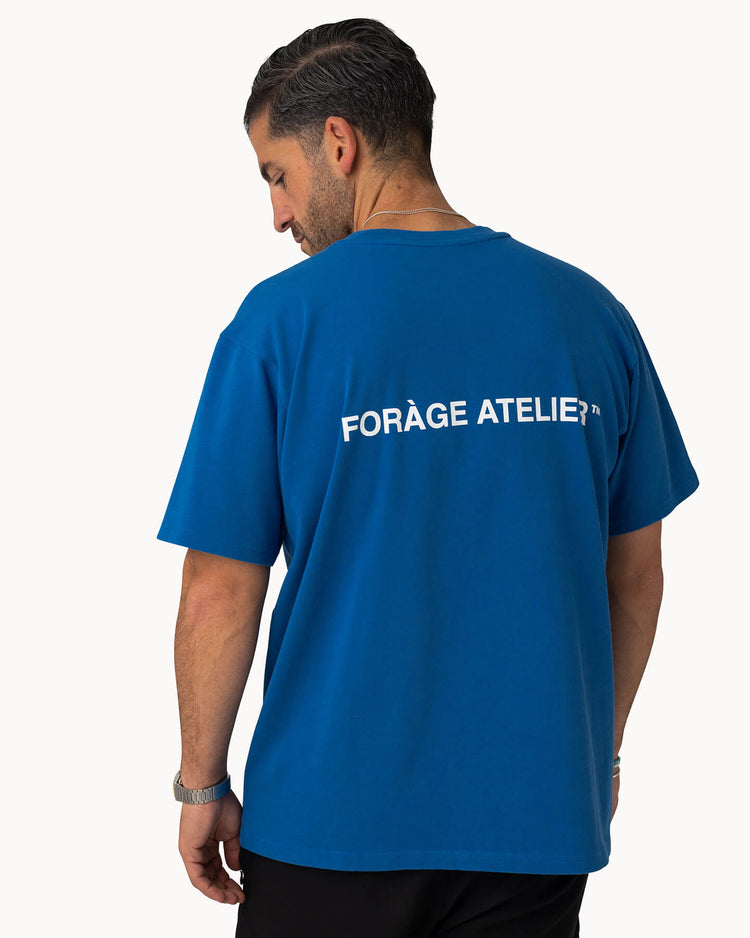 Relaxed Forage Atelier T-Shirt (ibiza blue/white)
