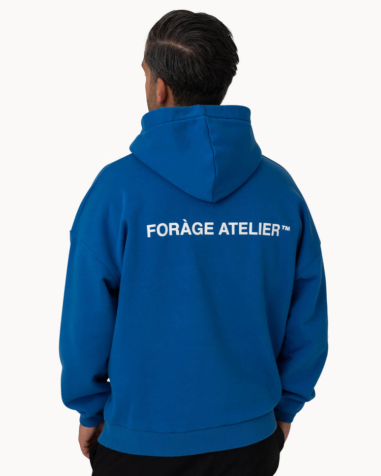 Oversized Forage Atelier Hoodie (ibiza blue)