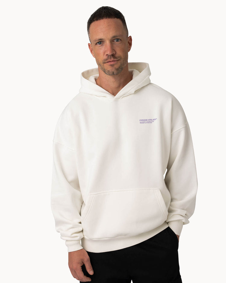 Oversized Forage Atelier Hoodie (offwhite)
