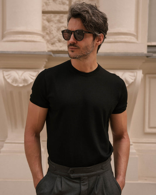 Knit T-Shirt (Black)