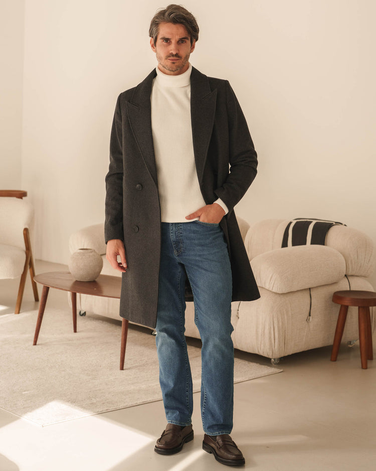 Wool Coat (Dark Grey)