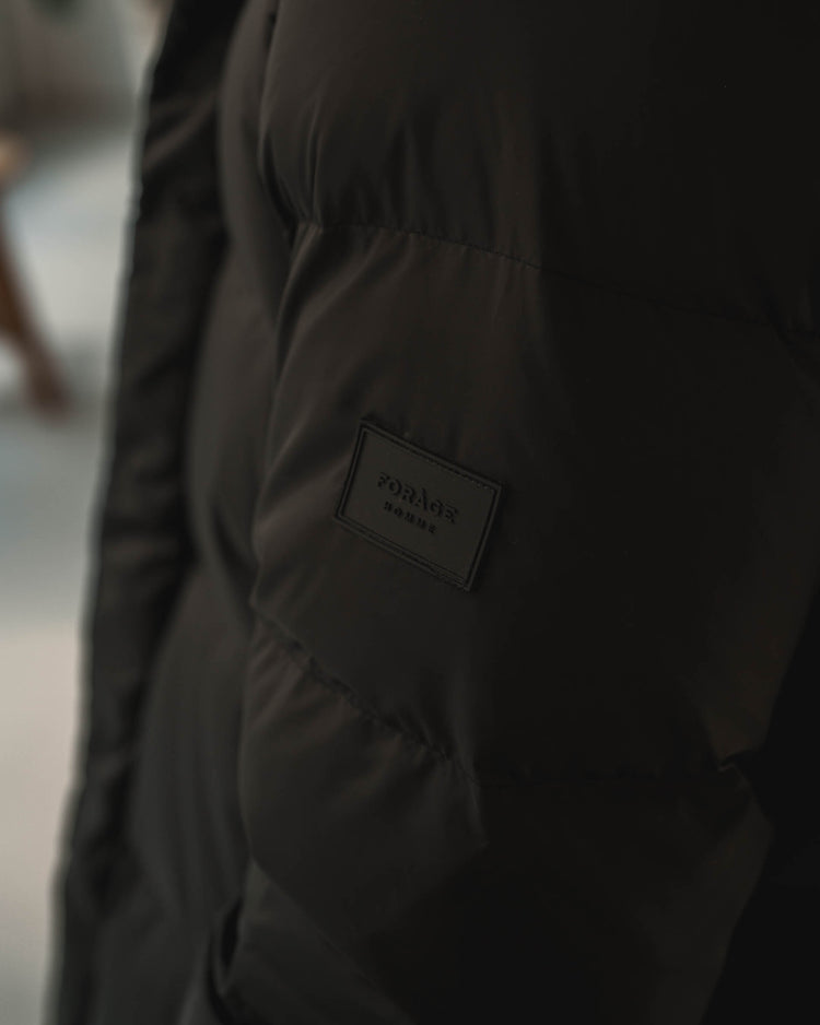 Down Puffer Coat (Black)