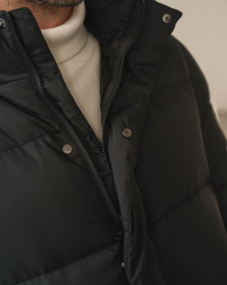 Down Puffer Coat (Black)