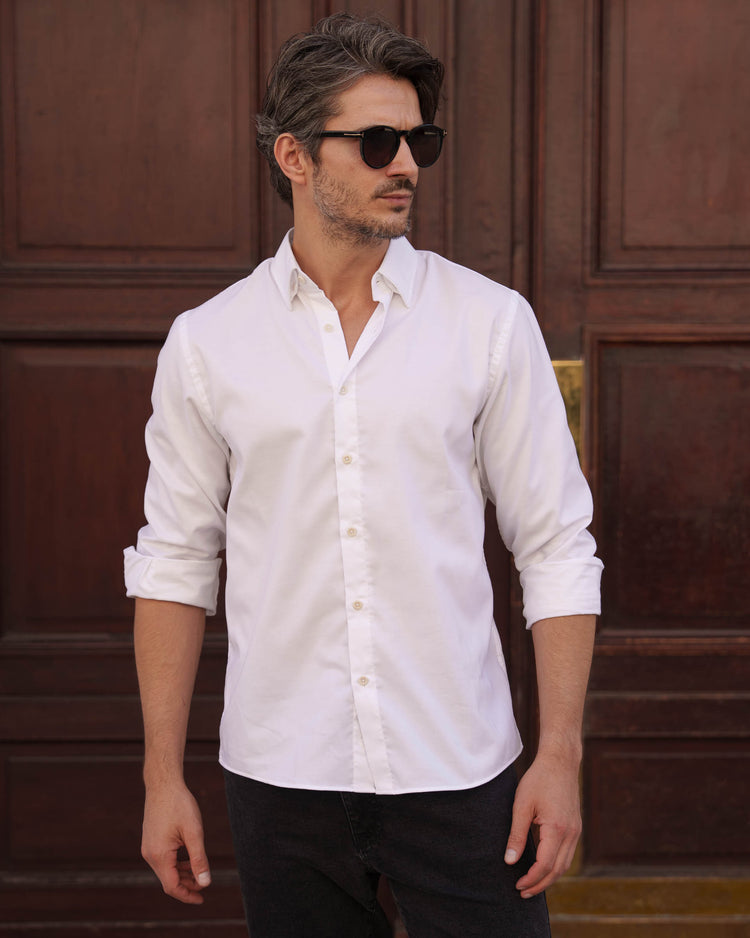 Classic Oxford Shirt (White)