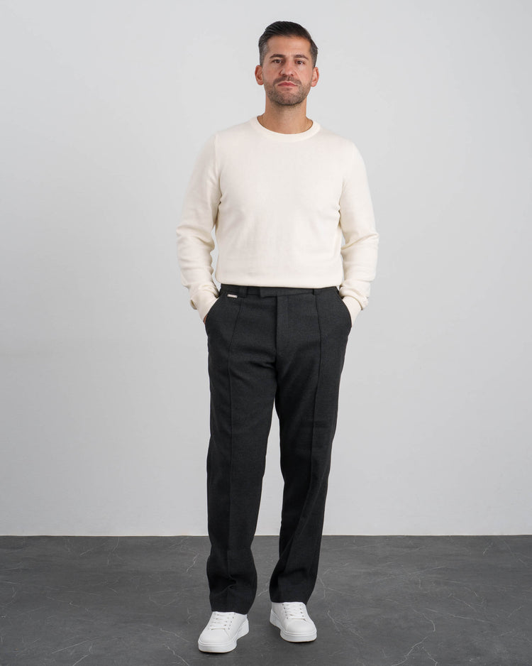 Twill Regular Fit Pants (Anthracite)