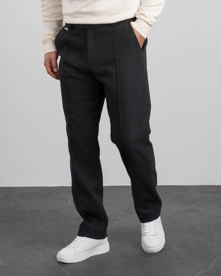 Twill Regular Fit Pants (Anthracite)