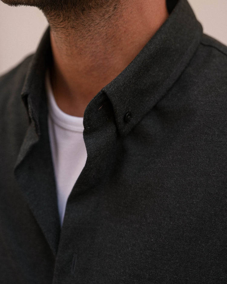 Flannel Shirt (Dark Grey)