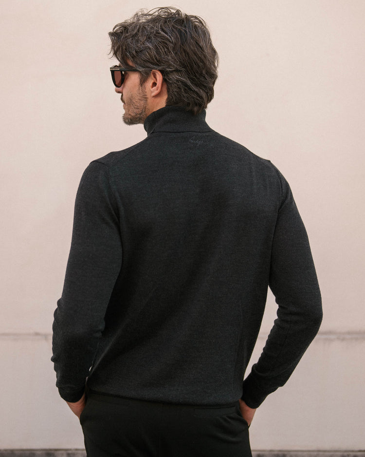 Merino Turtleneck (Dark grey)