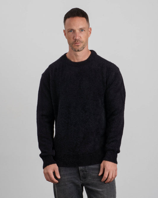 Brushed Knit Sweater (Black)