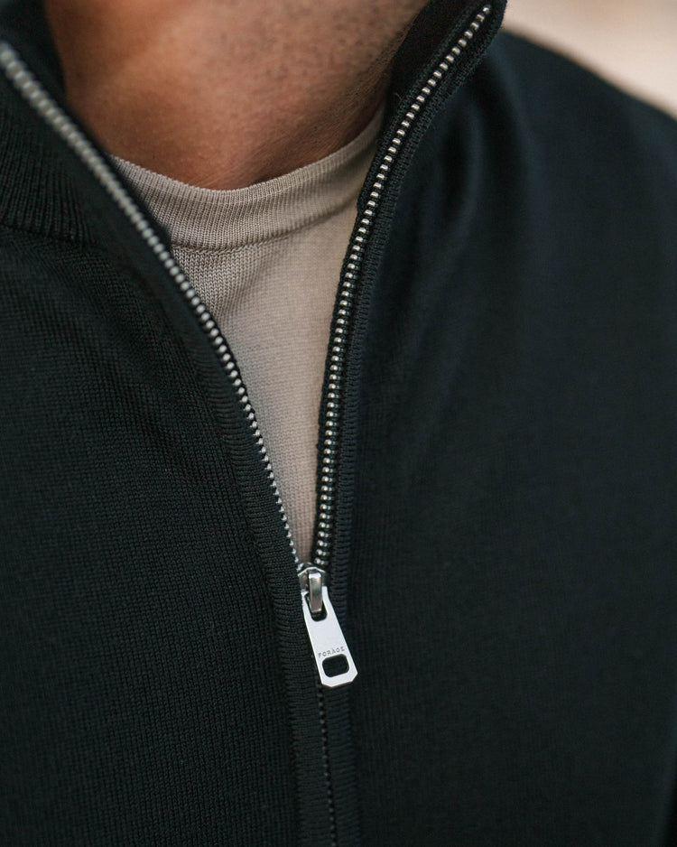 Merino Cardigan (Black)