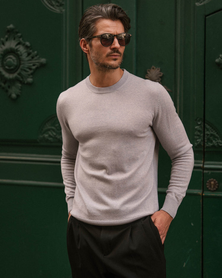 Merino Crewneck (Light Grey)