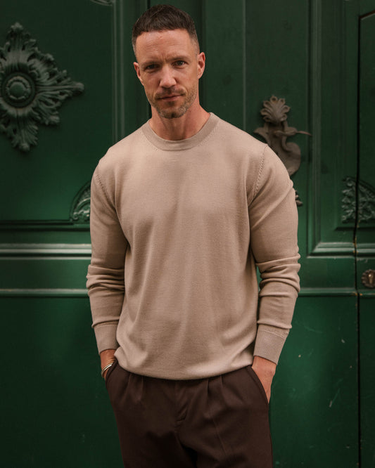Merino Crewneck (Taupe)