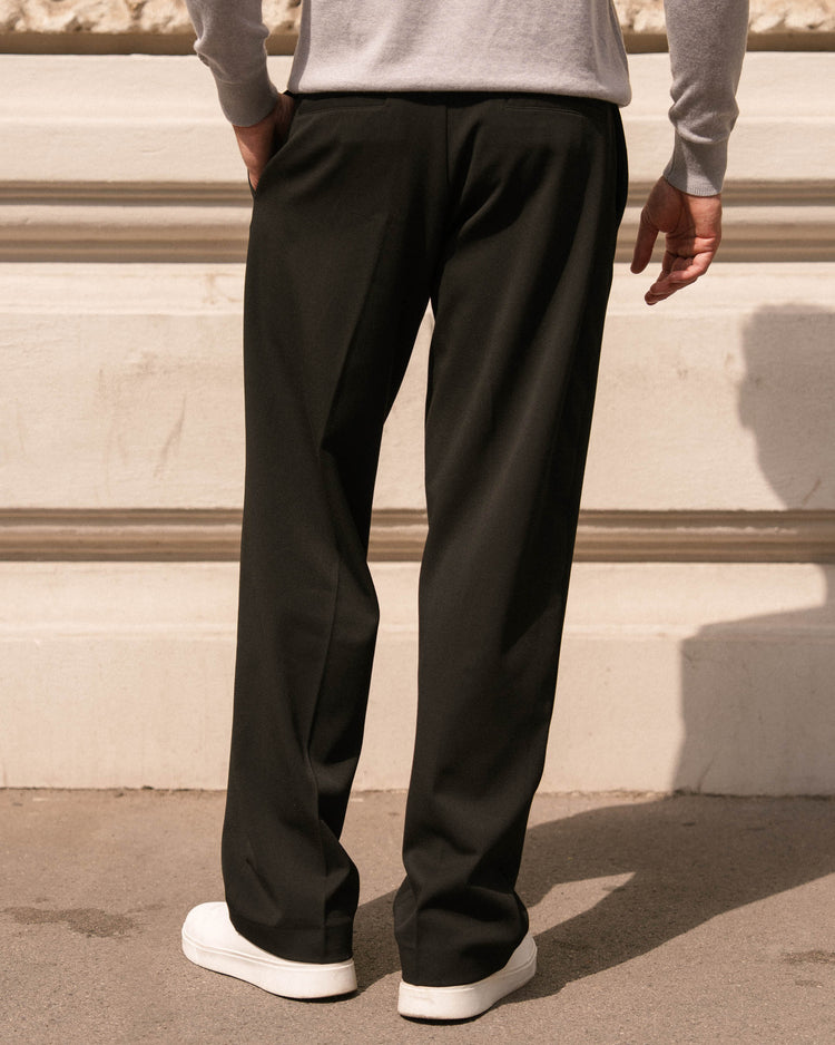 Suit Pants Loose Fit (Black)