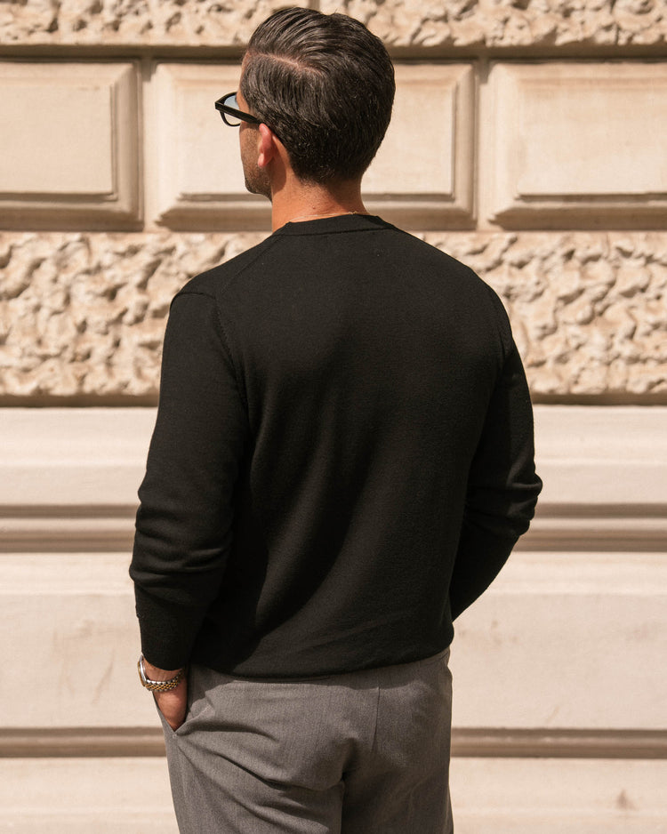 Merino Crewneck (Black)