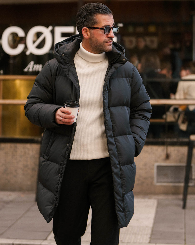 Down Puffer Coat (Black)