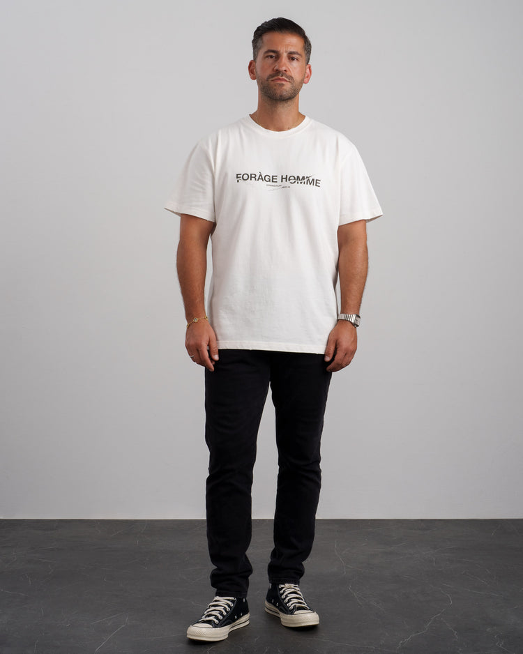 Cut Up T-Shirt (Off-white)