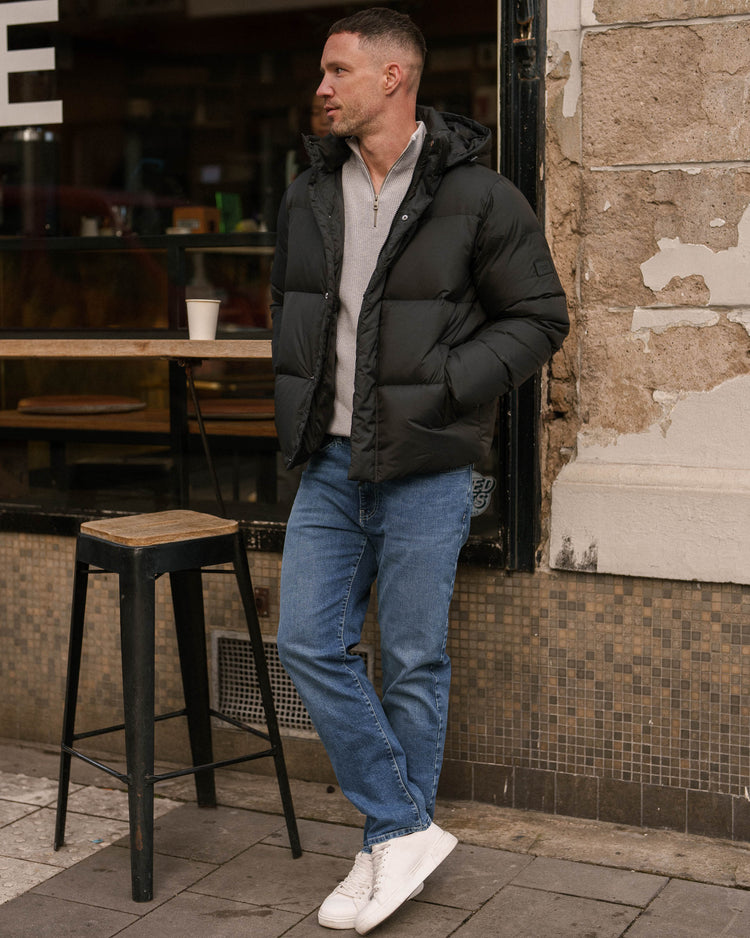 Down Puffer Jacket (Black)