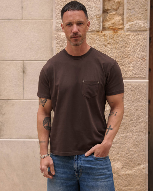 Pocket T-Shirt (Washed Brown)