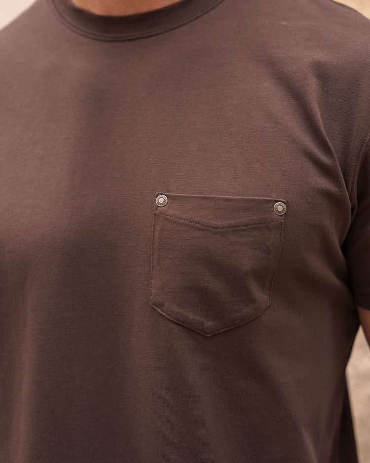 Pocket T-Shirt (Washed Brown)