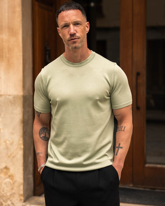 Knit T-Shirt (Green)