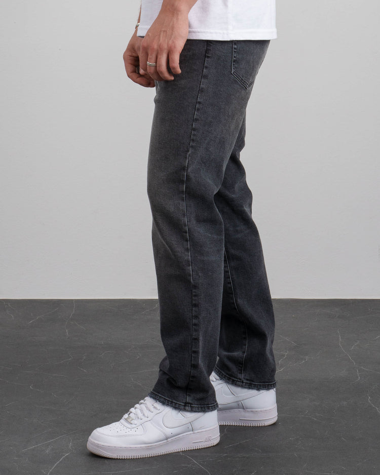 Essential Regular Fit Jeans (Dark Grey)