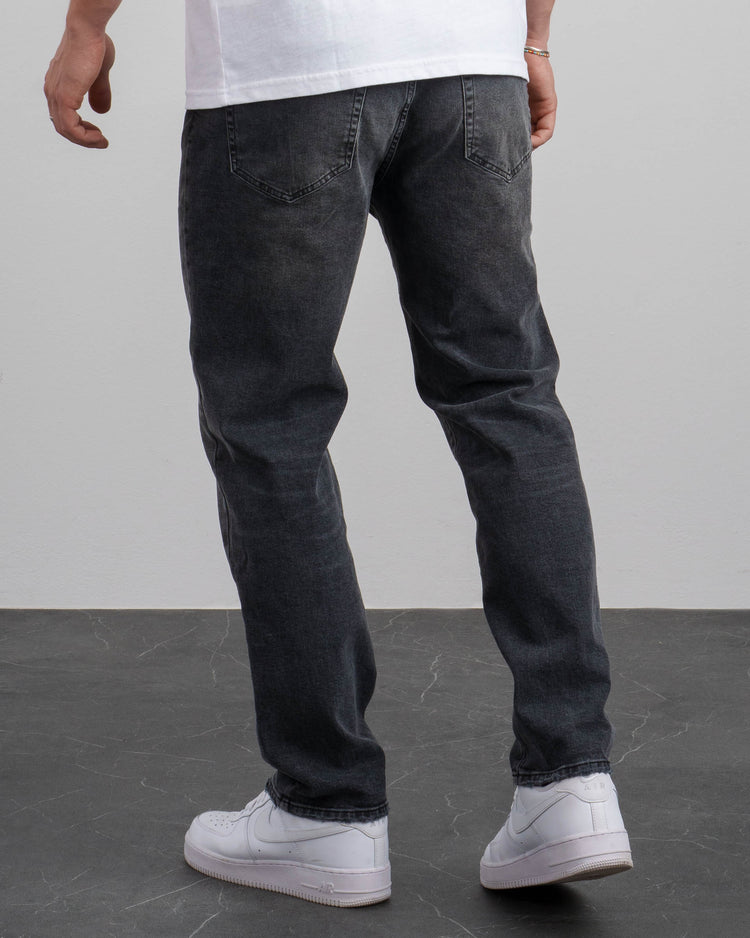 Essential Regular Fit Jeans (Dark Grey)