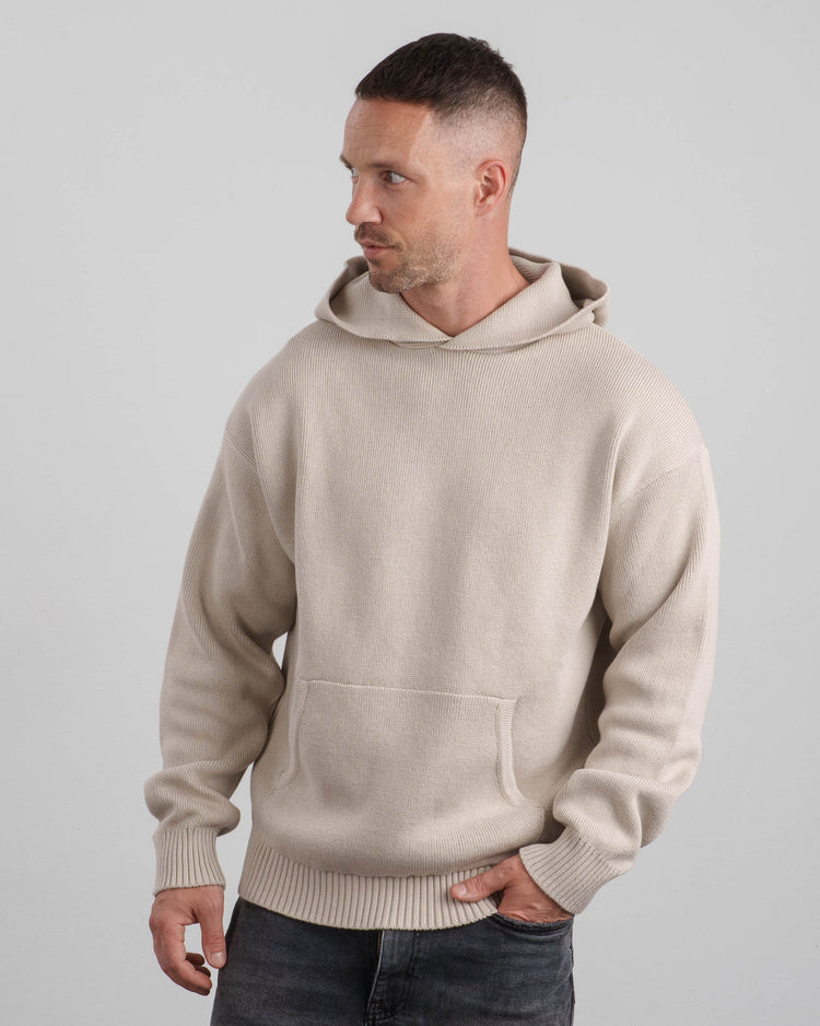 Knit Hoodie (sand)