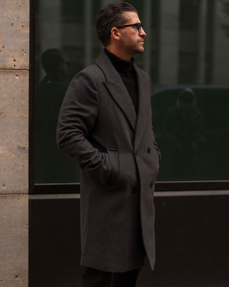 Wool Coat (Dark Grey)