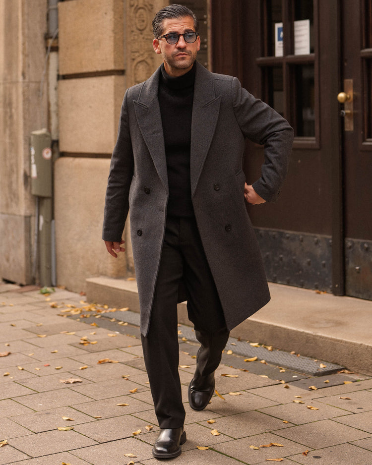 Wool Coat (Dark Grey)