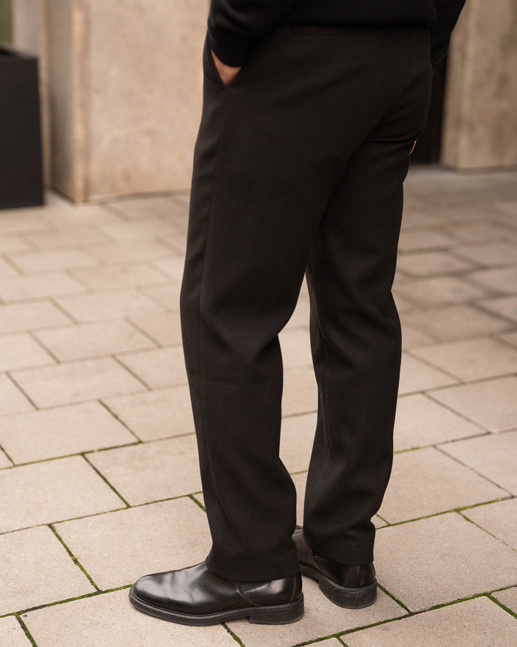 Twill Pants Regular Fit (Black)