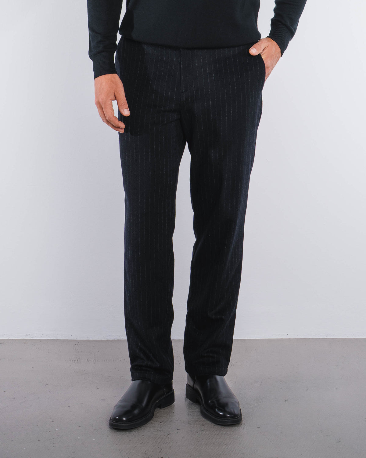Pinstripe Flanell Pants Regular Fit