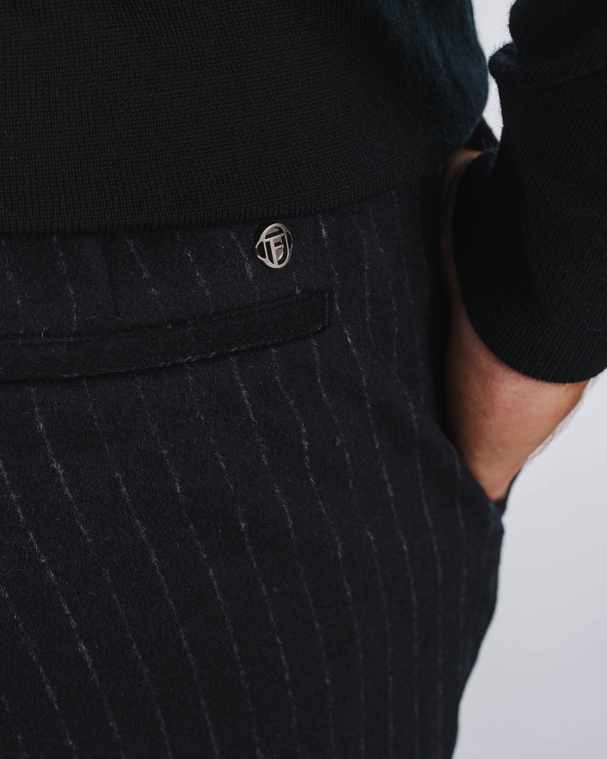 Pinstripe Flanell Pants Regular Fit