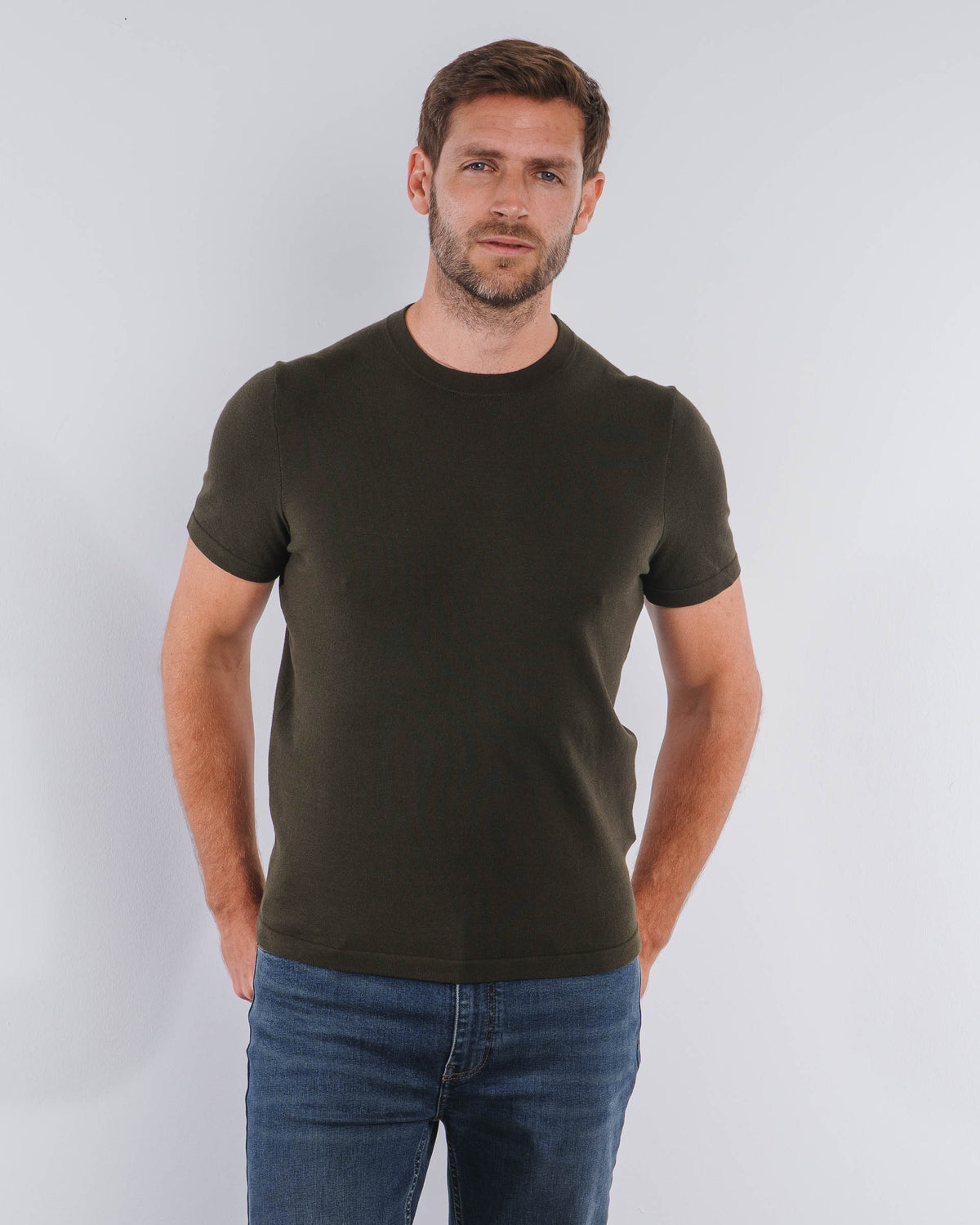 BLEND KNIT T-SHIRT
