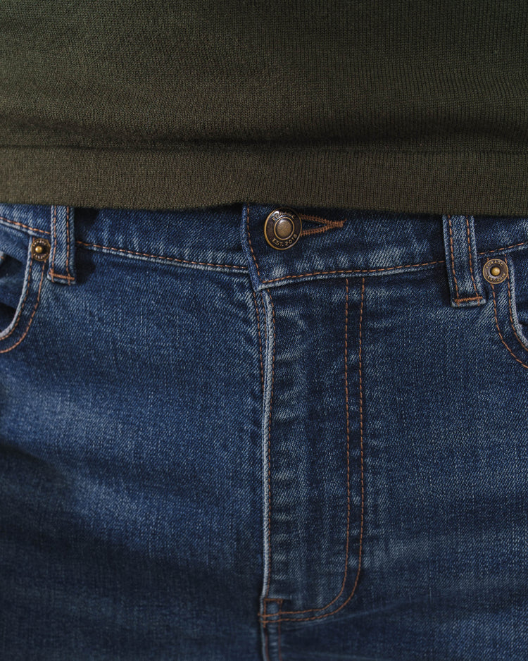 Essential Regular Fit Jeans (Indigo Blue)