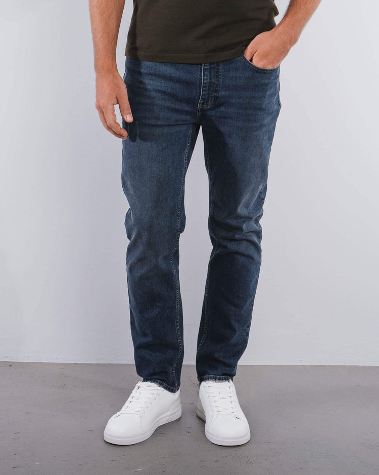 Essential Regular Fit Jeans (Indigo Blue)