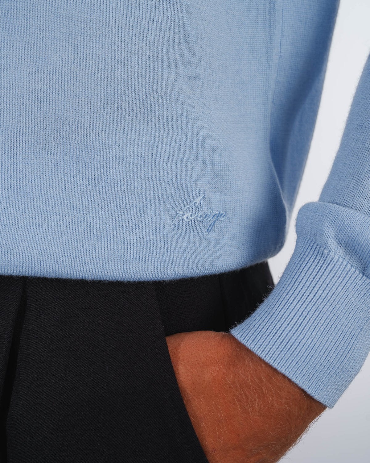 MERINO CONCEALED PLACKET POLO