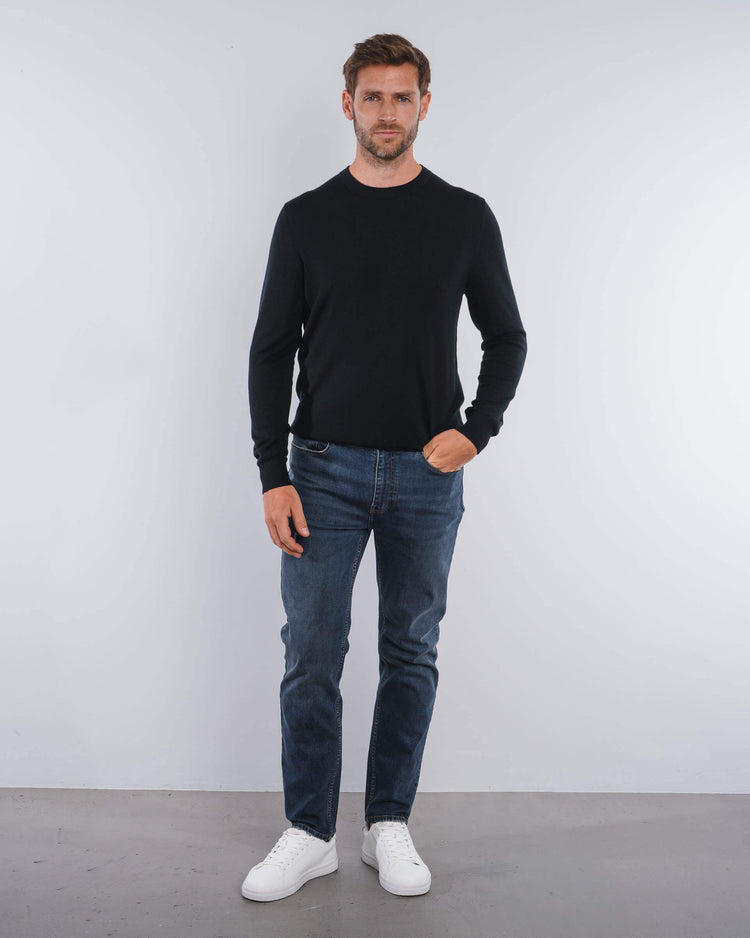 Merino Crewneck (Black)