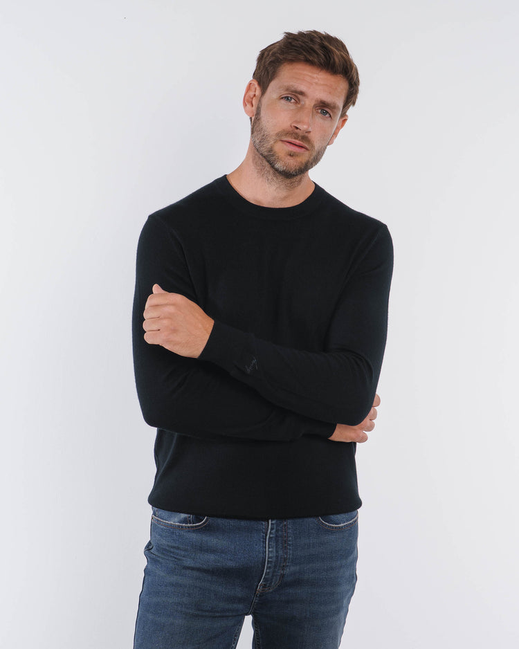 Merino Crewneck (Black)