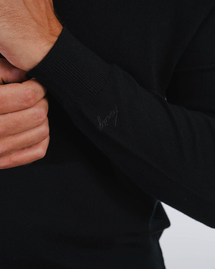 Merino Crewneck (Black)