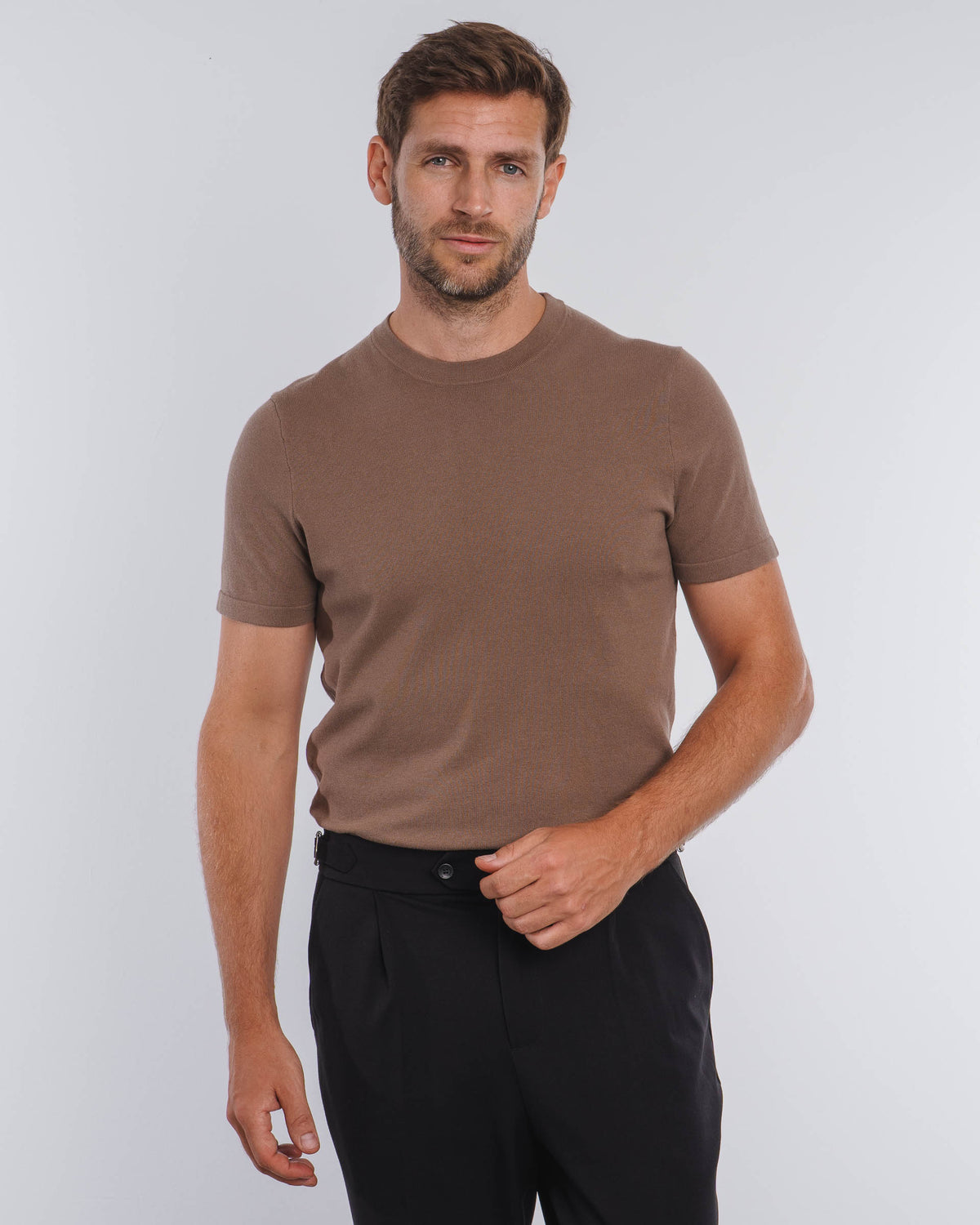 BLEND KNIT T-SHIRT